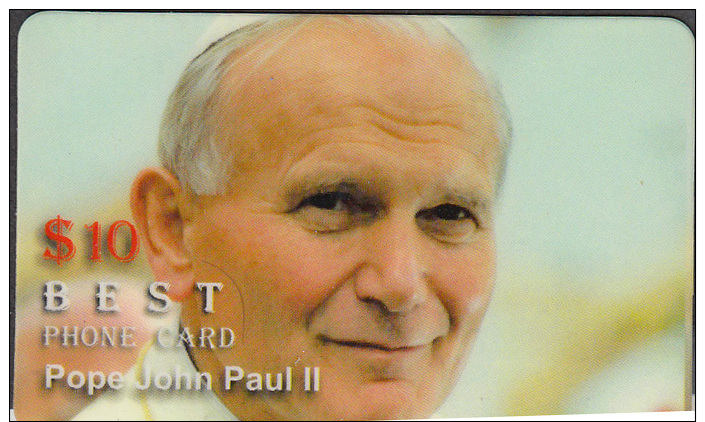 POPE JOHN PAUL II   1 CARD  RARE! ! ONLY – 0.65 EURO - Personaggi