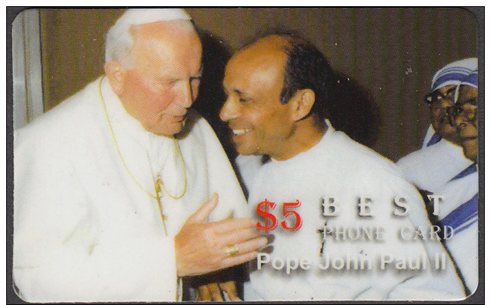 POPE JOHN PAUL II   1 CARD  RARE! ! ONLY – 0.65 EURO - Personen