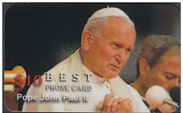 POPE JOHN PAUL II   1 CARD  RARE! ! ONLY – 0.65 EURO - Personaggi