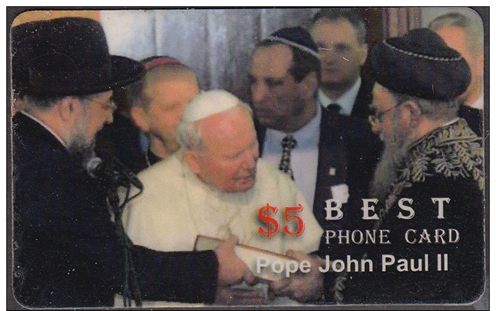 POPE JOHN PAUL II   1 CARD  RARE! ! ONLY – 0.65 EURO - Personaggi