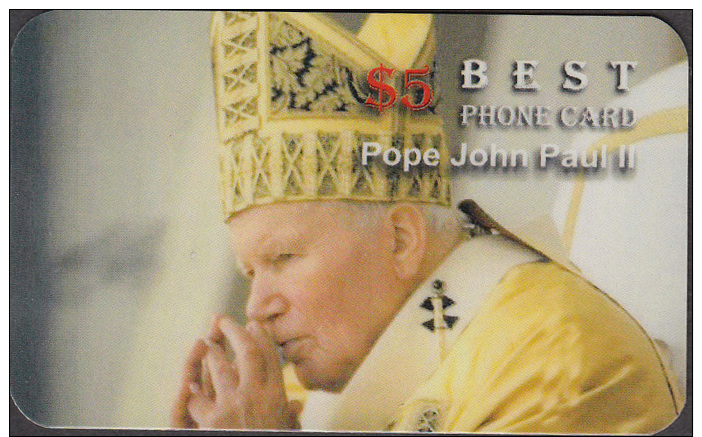 POPE JOHN PAUL II   1 CARD  RARE! ! ONLY – 0.65 EURO - Personaggi