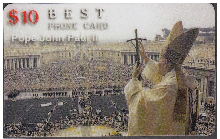 POPE JOHN PAUL II   1 CARD  RARE! ! ONLY – 0.65 EURO - Personnages