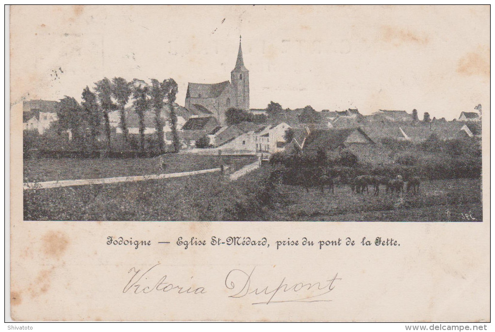 (3553) JODOIGNE Eglise St Médard - Prise Du Pont De La Jette - Jodoigne