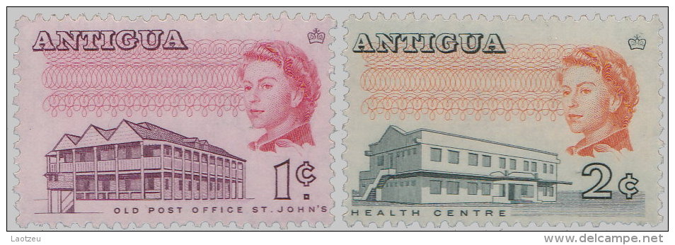 Antigua 1966. ~ YT 159/60** - Elizabeth II Et Sujets - 1960-1981 Autonomie Interne