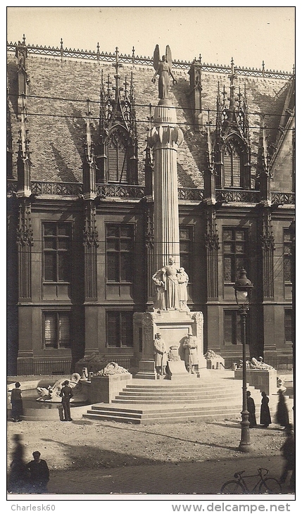 CPA Carte Photographie Rouen Monument De La Victoire Inauguré Le Dimanche 15 Novembre 1925 Palais De Justice - Rouen