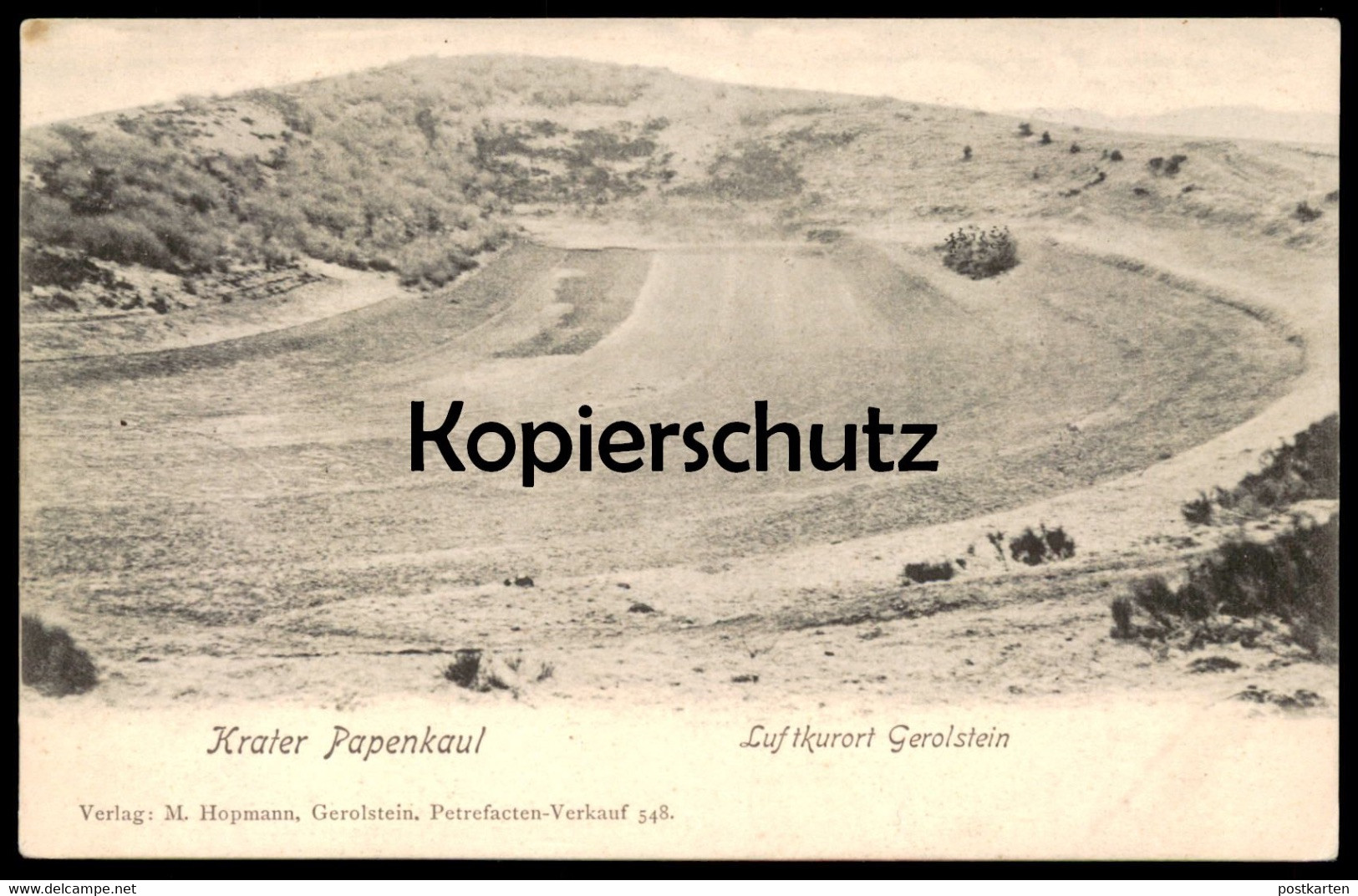 ALTE POSTKARTE KRATER PAPENKAUL LUFTKURORT GEROLSTEIN PAPENKAULE Crater Cratère Ansichtskarte Postcard Cpa AK - Gerolstein