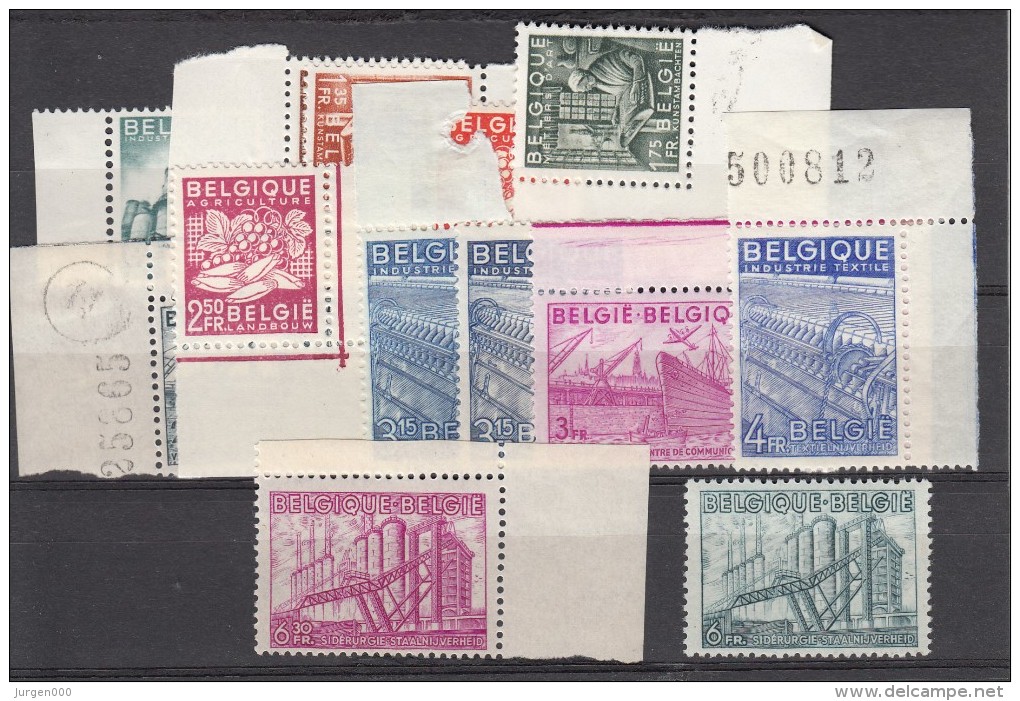 Nr 761/766, 767/772 **, Met Randinscripties !!!, Cote = +73 € (X11755) - 1948 Exportation