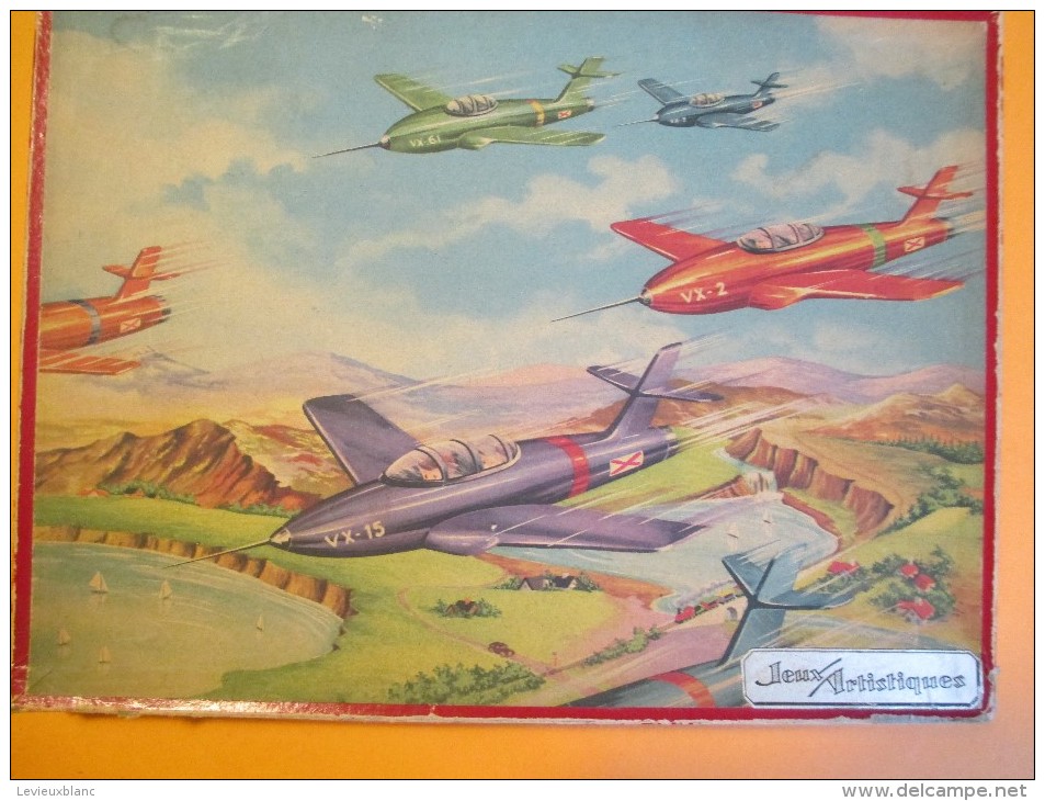 Jeux /Boite De  2 Puzzles/Marque "Jeux Artistiques"/Avions Et Hélicoptére /1953   JE127 - Puzzles