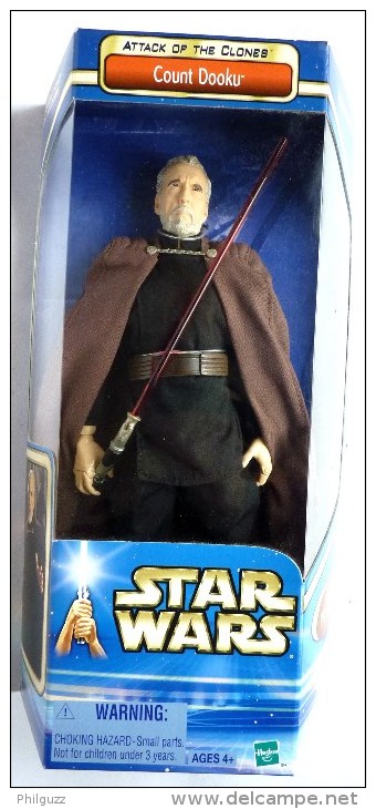 BOITE FIGURINE Poupée 12 Pouces STAR WARS LA GUERRE DES ETOILES - COUNT DOOKU - Episode II