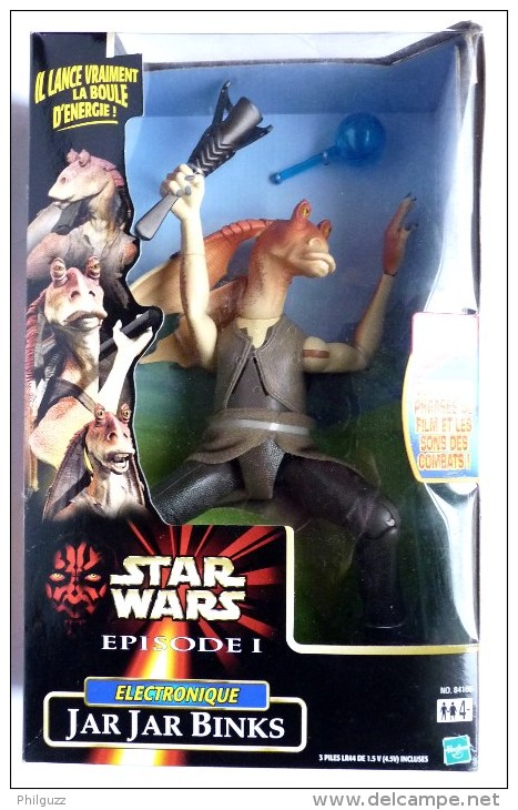 BOITE FIGURINE Poupée 12 Pouces STAR WARS LA GUERRE DES ETOILES - JAR JAR BINKS - Episodio I