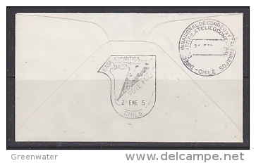 Chile 1973 Base Presidente Frei Cover Ca 24 1 1973 (26524) - Bases Antarctiques