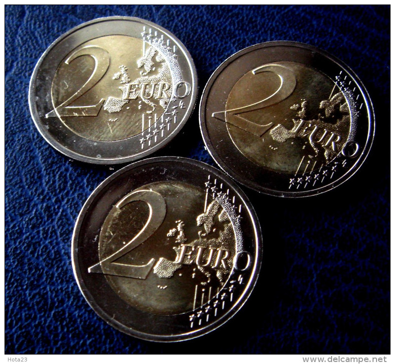 LETTLAND ESTLAND LITAUEN 2015 2 Euro Gedenkmünze 30 Years Of EU Flag Aus Rolle UNZ UNC  Münze  Coin From Mint Roll - Estonia