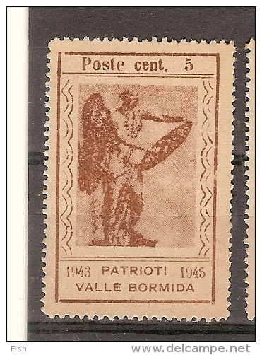 Italy * & Patriota Valle Bormida, Emissões Locais  1943-1945 (9) - Local And Autonomous Issues