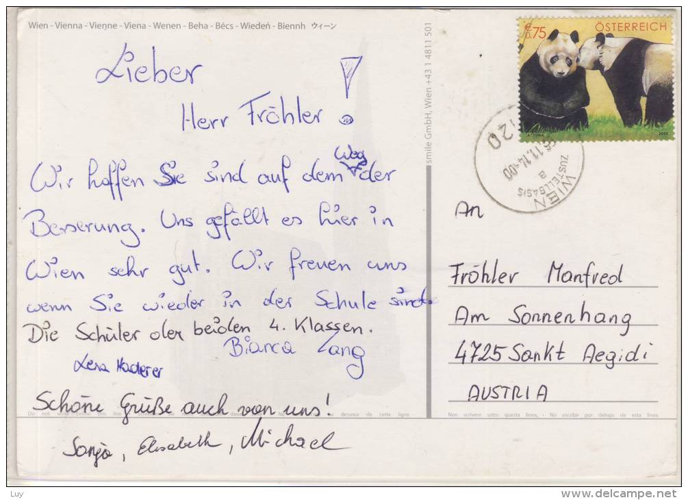 WIEN Ist Eine Reise Wert, Mehrbildkarte, Nice Stamp Panda,  Großformat - Sonstige & Ohne Zuordnung