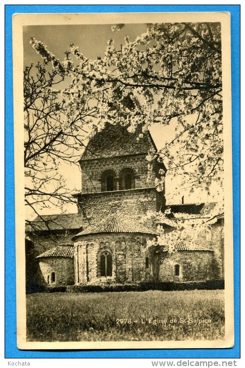 F400, Eglise De St-Sulpice, 2978, édit. Bourgoz, Non Circulée - Saint-Sulpice