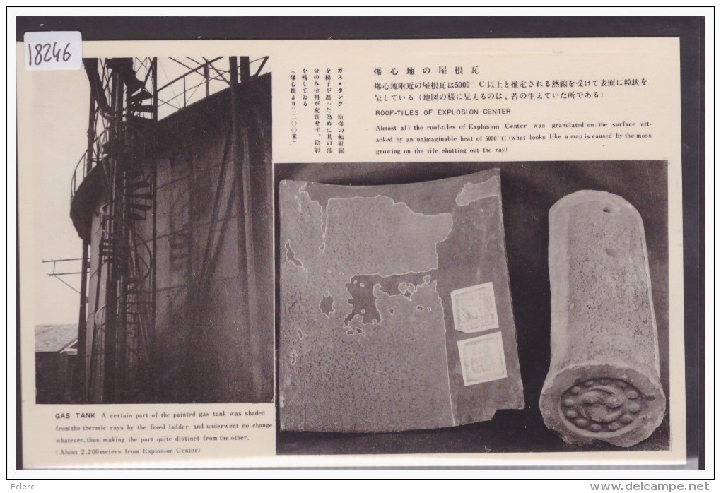 JAPAN - HIROSHIMA - ROOF TILES OF EXPLOSION CENTER  - TB - Hiroshima