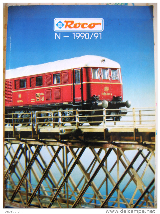 Livre Catalogue Matériel Train Electrique Roco 1990 1991 Echelle N Locomotive TGV Modèlisme - Modélisme