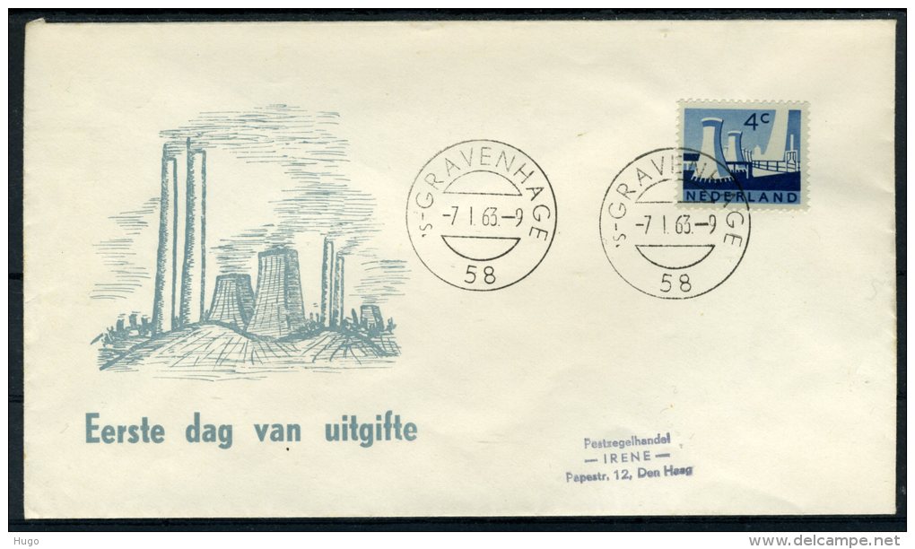 NEDERLAND 792 FDC 1963 - Landschapszegels - FDC