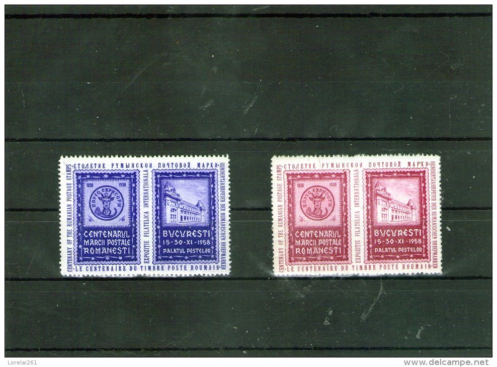 1958 - Vignettes Pour Romanian Stamp Centenary - Machine Labels [ATM]