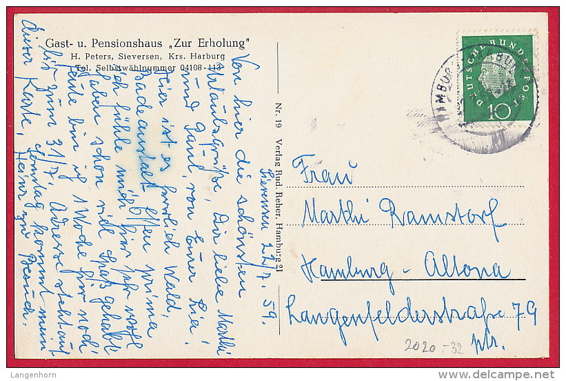 AK ´Sieversen = Rosengarten (Landkreis Harburg) ~ 1958 - Sonstige & Ohne Zuordnung