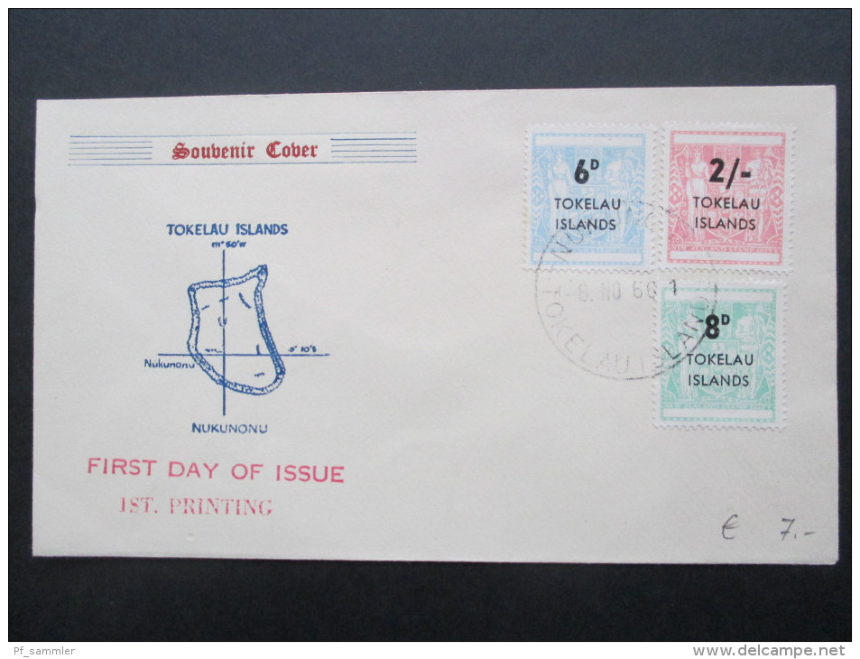 Tokelau Islands 1966 Souvenir Sheet. FDC. Satzbrief. Nukunonu. 1st. Printing. Interessanter Beleg - Tokelau