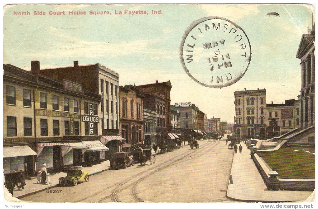 North Side Court House Square, La Fayette, Ind. - Lafayette