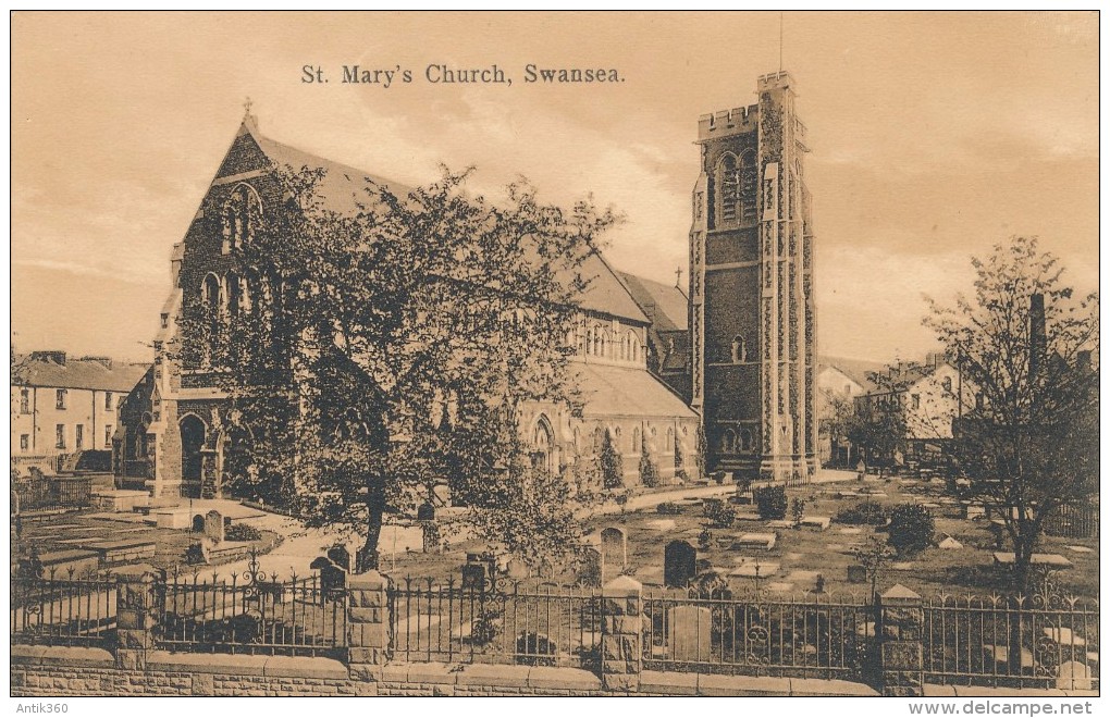 CPA ROYAUME UNI Swansea St Mary's Church - Otros & Sin Clasificación