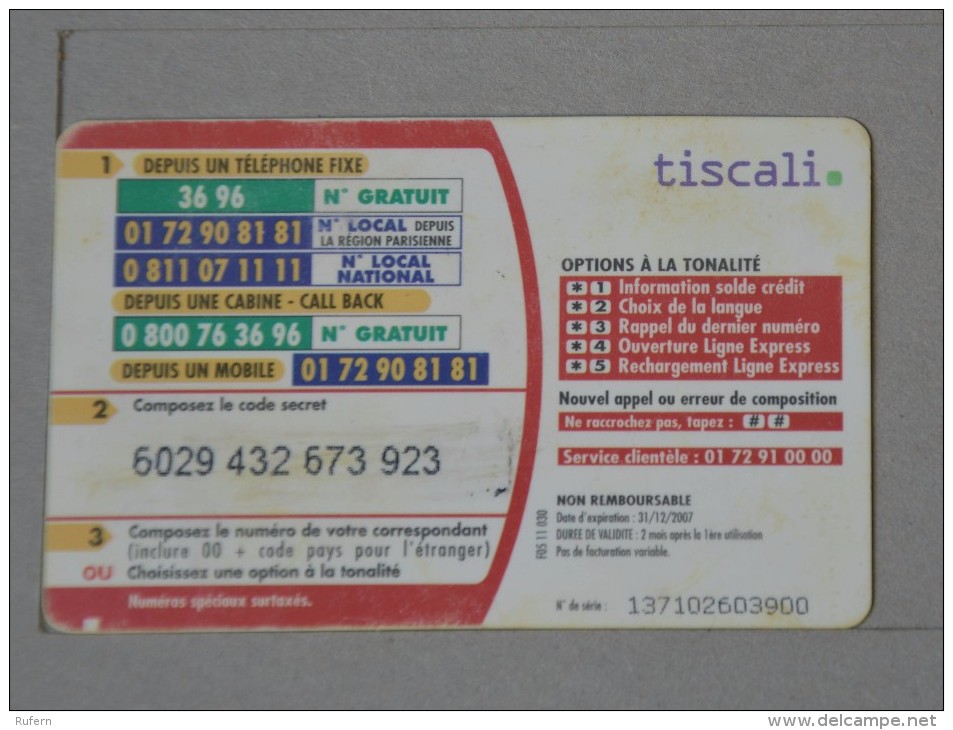 TÉLÉCARTE - 2 SCAN  -   7,5  EUROS  (Nº13070) - Interner Gebrauch