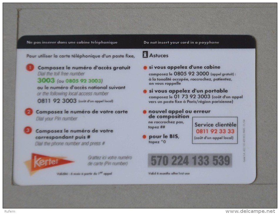 TÉLÉCARTE - 2 SCAN  -   7,5  EUROS  (Nº13080) - Phonecards: Internal Use