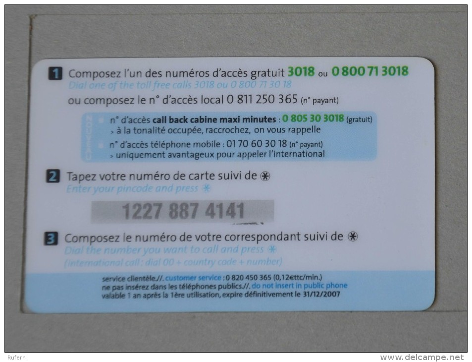 TÉLÉCARTE - 2 SCAN  -   7,5  EUROS  (Nº13094) - Phonecards: Internal Use