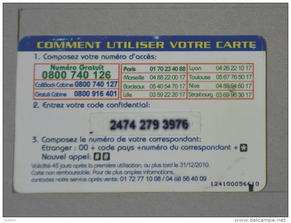 TÉLÉCARTE - 2 SCAN  -   7,5  EUROS  (Nº13096) - Internes