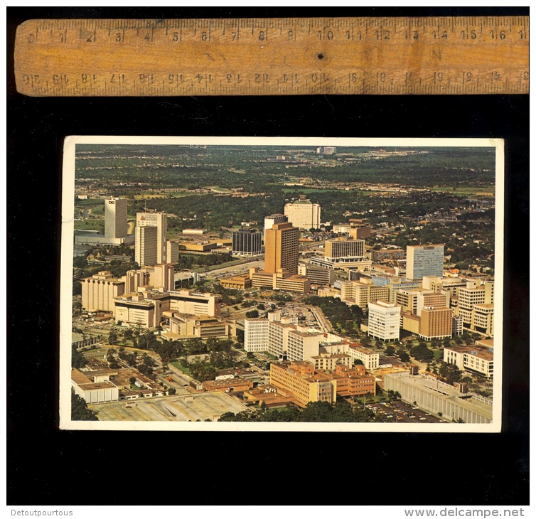 HOUSTON Texas : Aerial View On Largest World Medical Center With 9 Hospitals & 30 Institutions  1961 - Houston