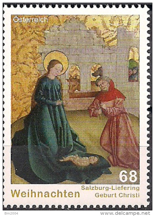 2015 Austria Mi. 3241**MNH   Geburt Christi; Gemälde (um 1465) Aus Der Kirche Von Salzburg-Liefering - Neufs