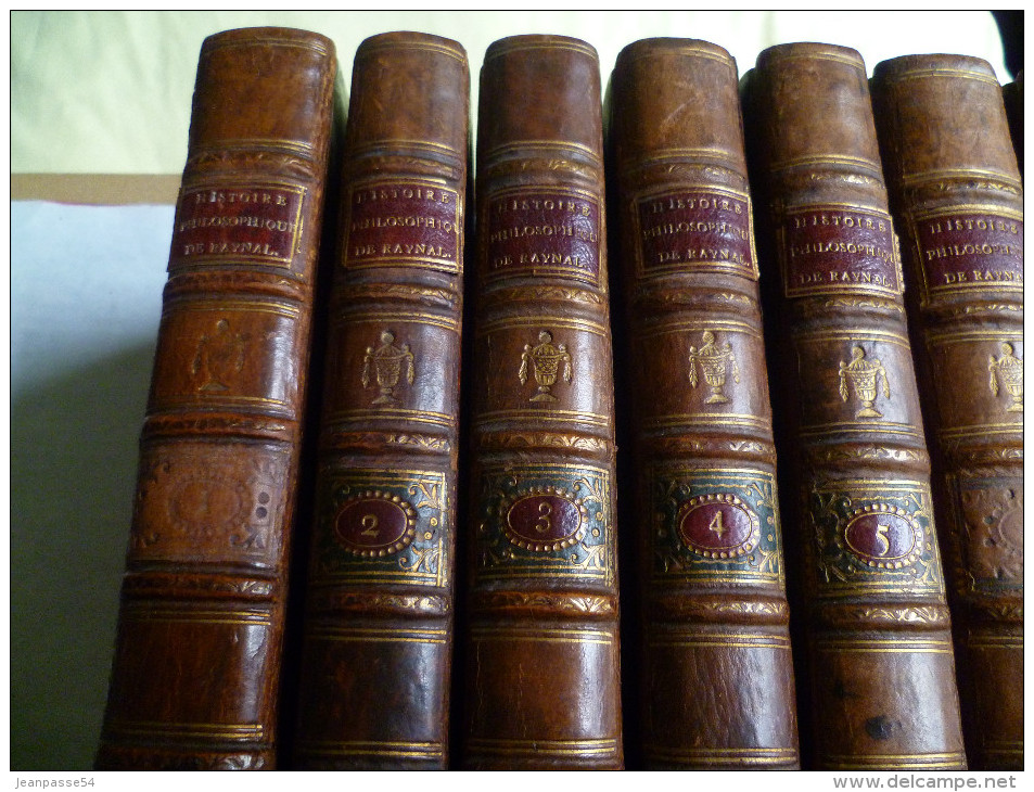 Raynal. Commerce Dans Les Deux Indes. 10 Volumes Complet. Edition De 1783 - 1701-1800