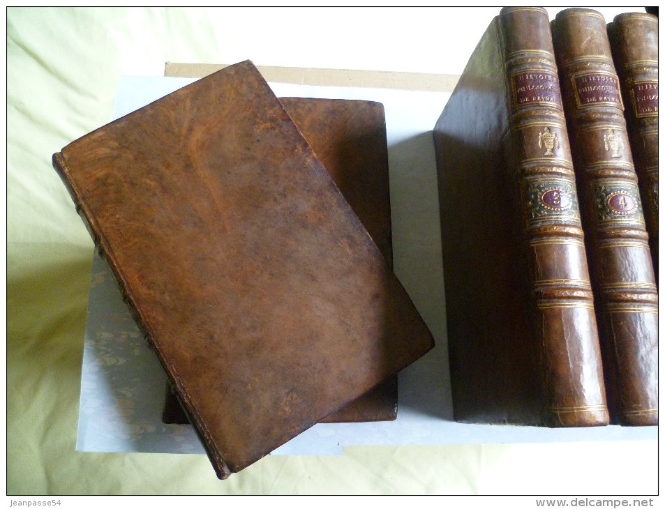 Raynal. Commerce dans les deux Indes. 10 volumes complet. Edition de 1783