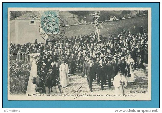 CPA Procession Des Rameaux Vieux Christ Trouvé Par Des Vignerons LE MANS 72 - Le Mans