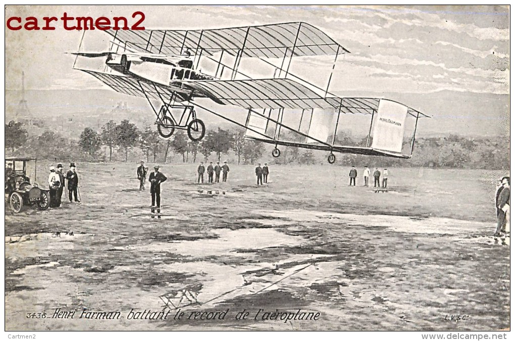 HENRI FARMAN BATTANT LE RECORD DE L'AEROPLANE EDITION MAISON BRAILLON RUE BERGER PARIS AVIATION - ....-1914: Précurseurs