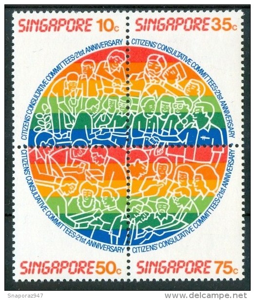 1986 Singapore 25°des Comités Consultatifs Des Citoyens Set MNH** Sin80 - Singapore (1959-...)