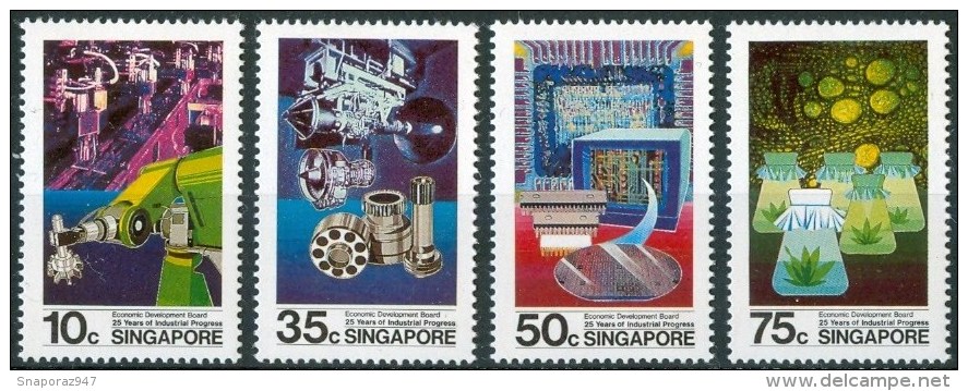 1986 Singapore 25°du Plan De Développement économique Set MNH** Sin83 - Singapore (1959-...)