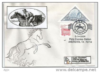 La Conquète De L´Ouest Américain (Servie Postal Du Pony Express En 1860 Entre La Californie Et Le Missouri) Relais TX - Post