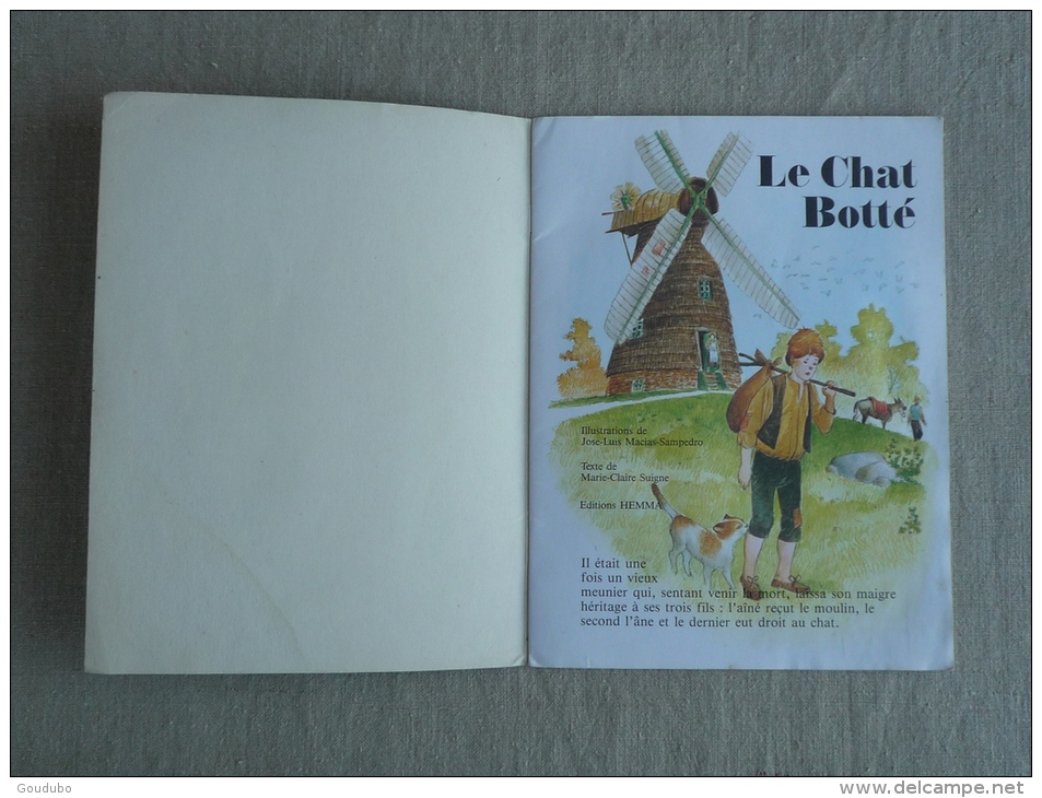 Le Chat Botté  éditions Hemma 1989 José-Luis Macias- Sampedro, Marie-Claire Suigne  . Voir Photos - Sprookjes