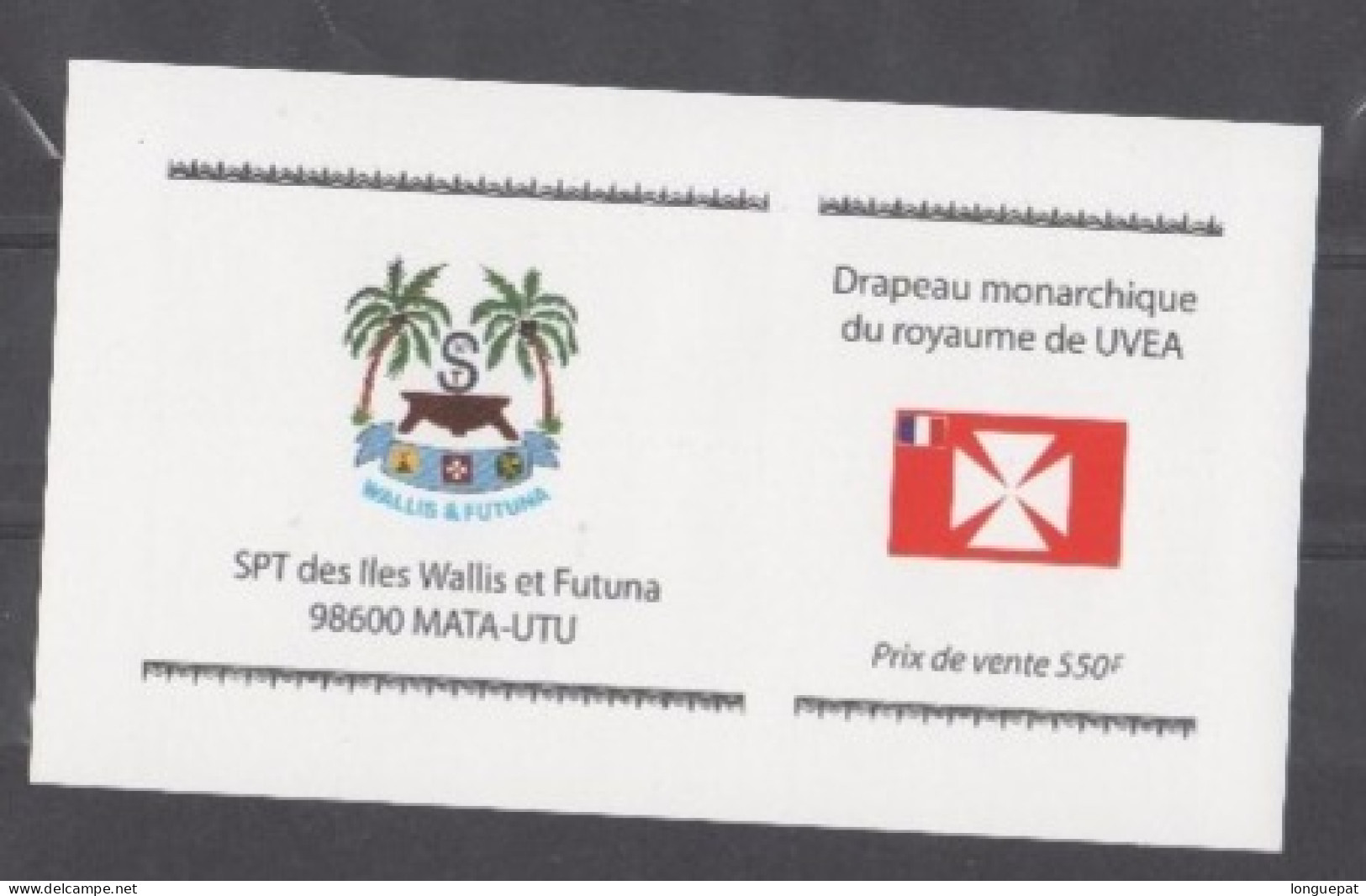 WALLIS Et FUTUNA  :Drapeau Monarchique Du Royaume D'Uvea- Timbre Autoadhésif - - Postzegelboekjes