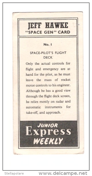 SPACE SCI-FI - 1956 UK - JEFF HAWKE - SPACE GEN - JUNIOR EXPRESS WEEKLY # 1- Space Pilot´s Flight - Other & Unclassified