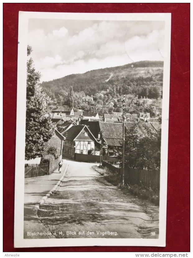 AK Bleicherode Blick  Auf Den Vogelberg Straße 1941 - Bleicherode