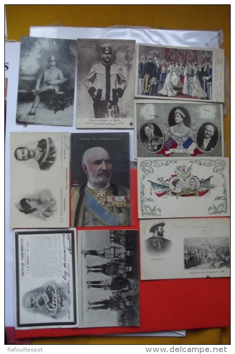 Cp Lot 18 Cartes Familles Royales Divers - Personaggi Storici