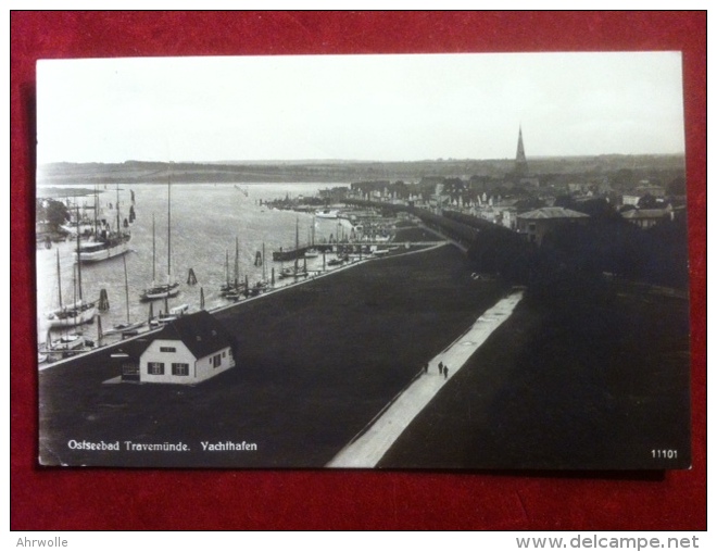 AK Ostseebad Travemünde Yachthafen 1929 - Luebeck-Travemuende