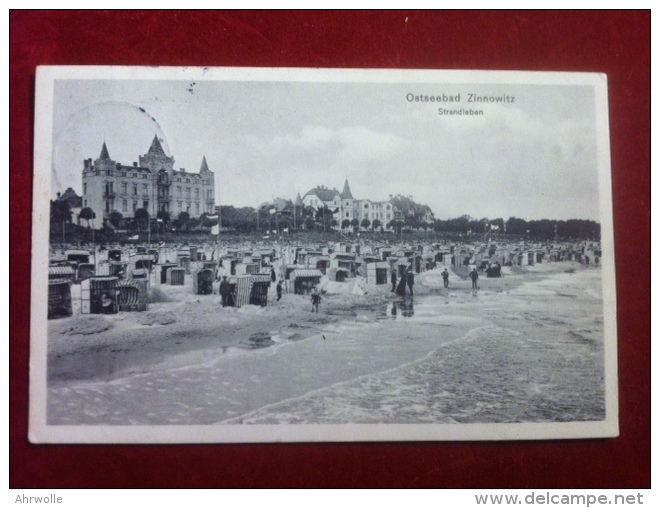 AK Ostseebad Zinnowitz Strandleben 1913 - Zinnowitz