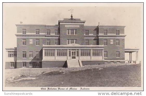 Maine Auburn Odd Fellows Home Real Photo RPPC - Auburn