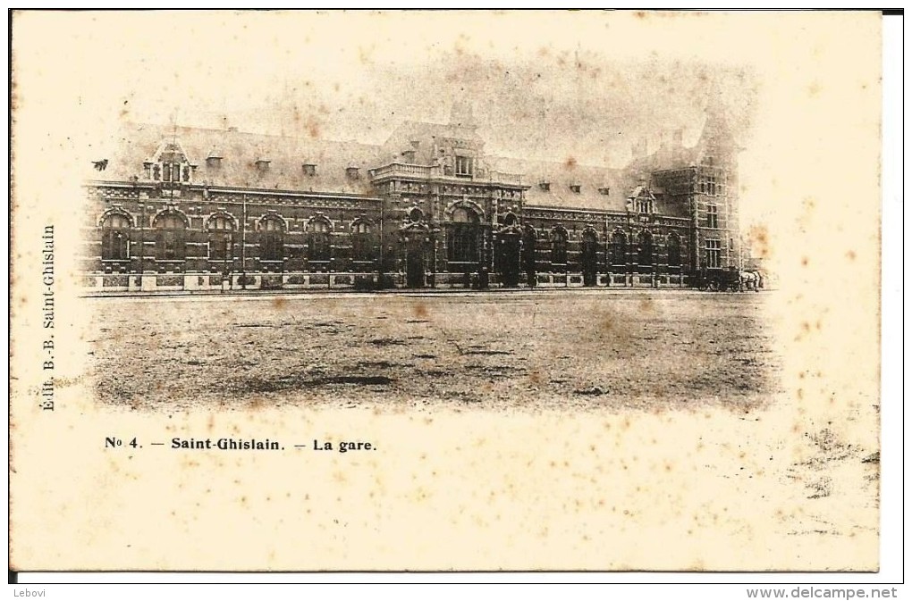 SAINT-GISLAIN « La Gare » - Ed. B.-B. St-Ghislain (1904) - Saint-Ghislain