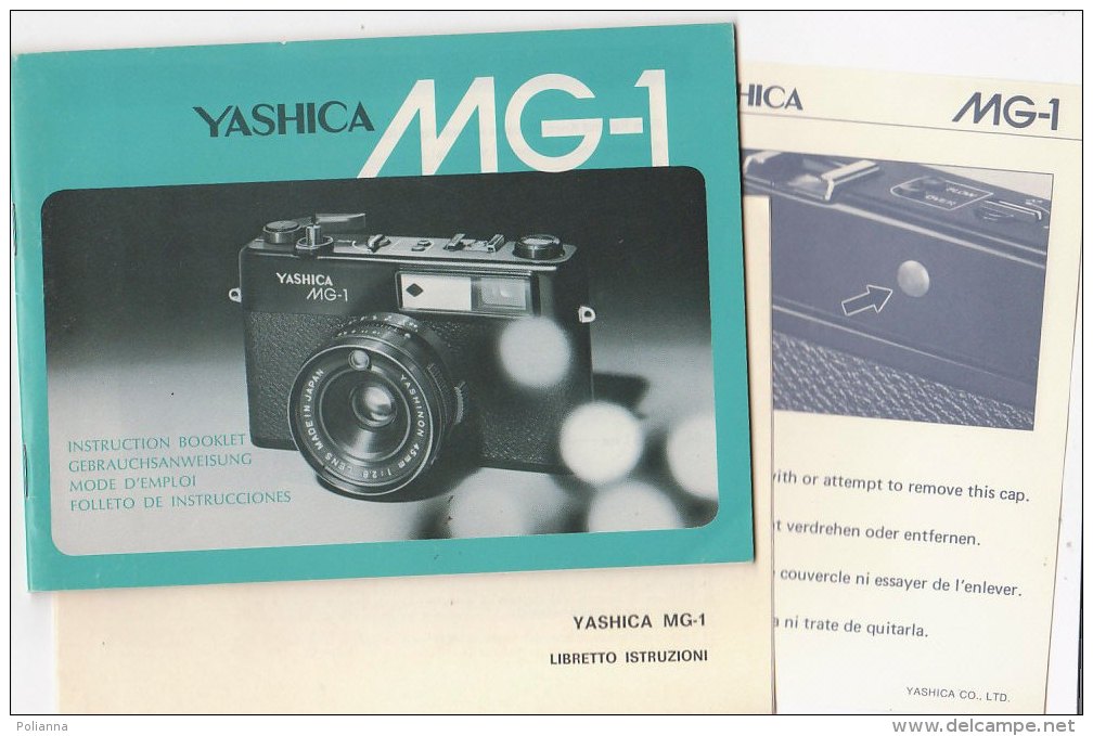 C1919 - LIBRETTO ISTRUZIONI MACCHINA FOTOGRAFICA YASHICA MG-1 - Appareils Photo